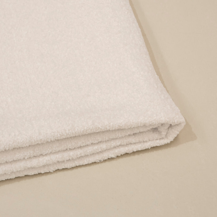 Housse pour tête de lit en bouclé blanc en différentes tailles