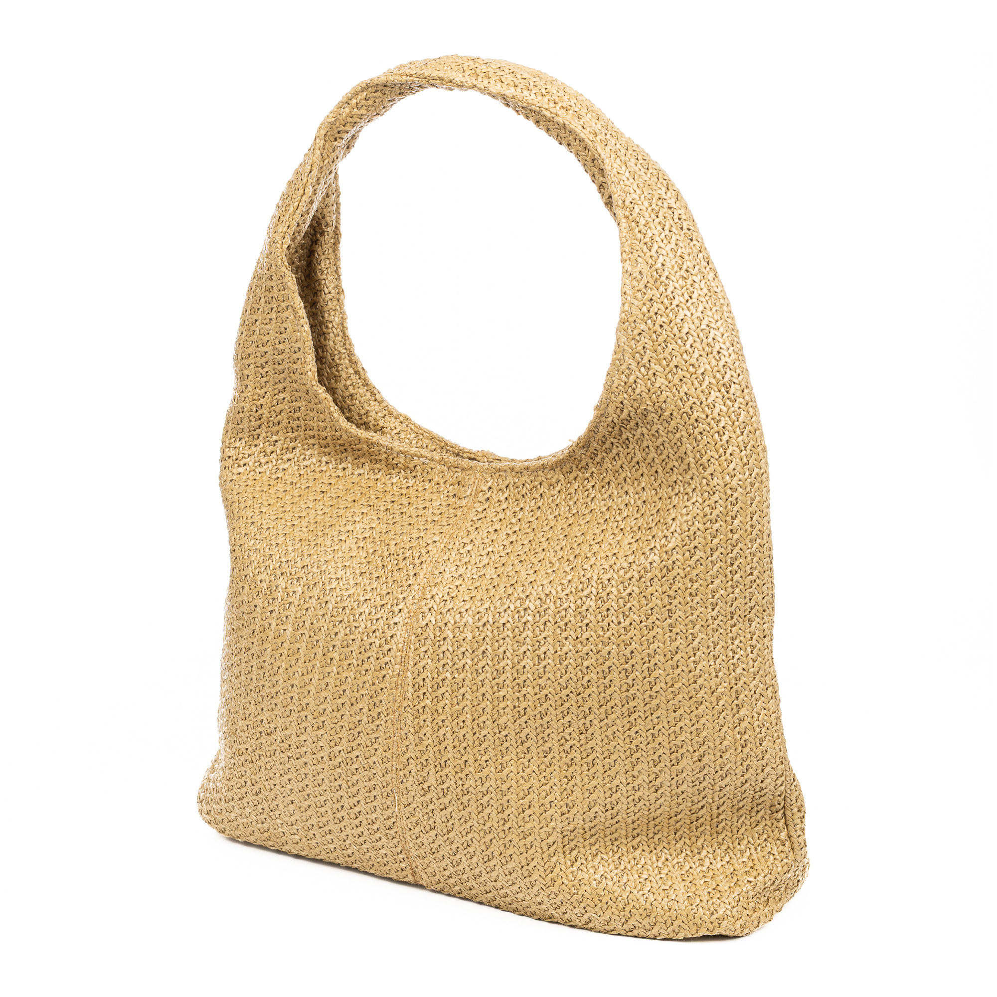 Berbenno Borsa a spalla Donna. Realizzata in rafia sintetica con design intrecciato.