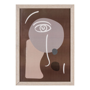 Set 3 cornici Madison con stampe line art in toni naturali 21x30 cm