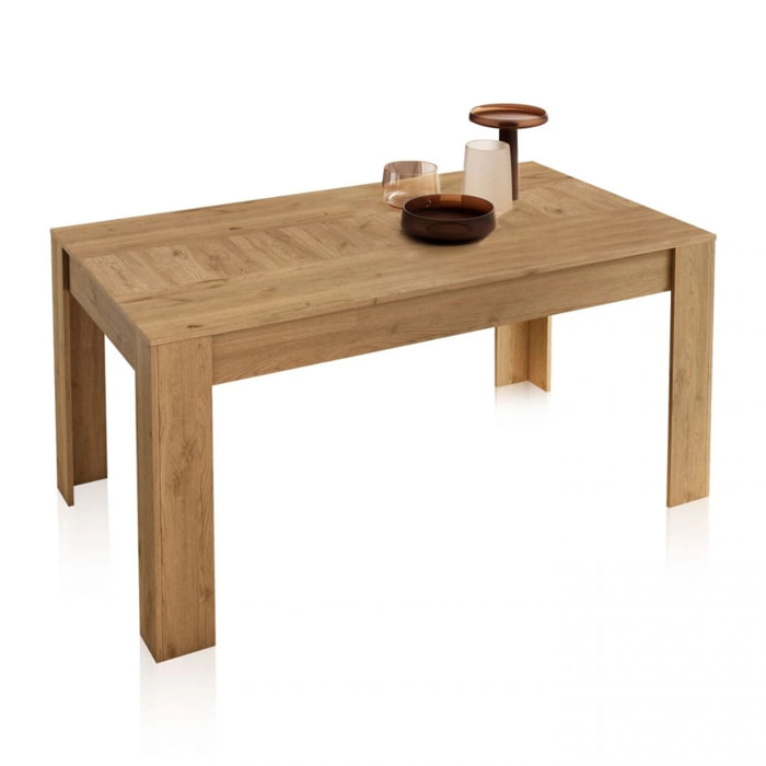 Mesa de comedor extensible Kana Roble Nude
