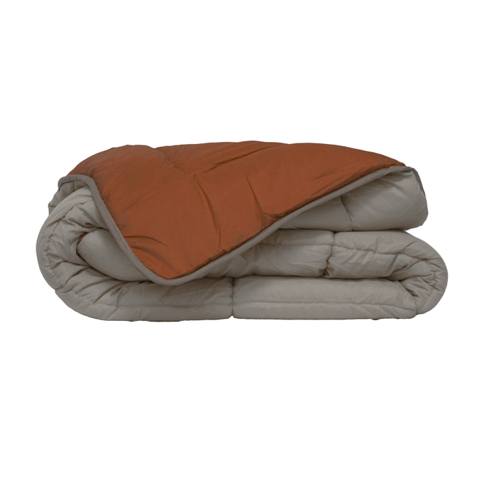 Couette d'été en microfibre bicolore - Beige