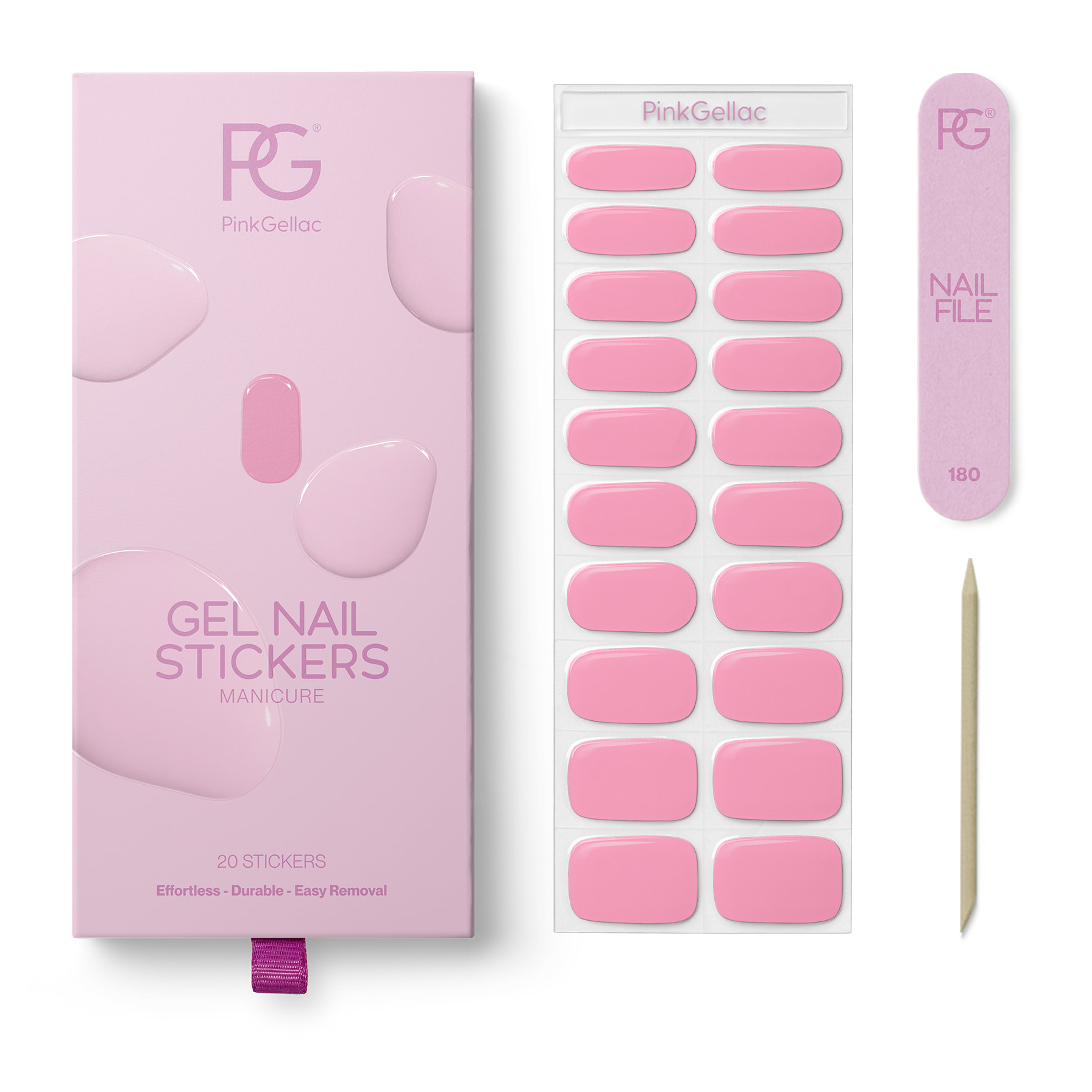 Stickers gel - 0045 Poppy Pink