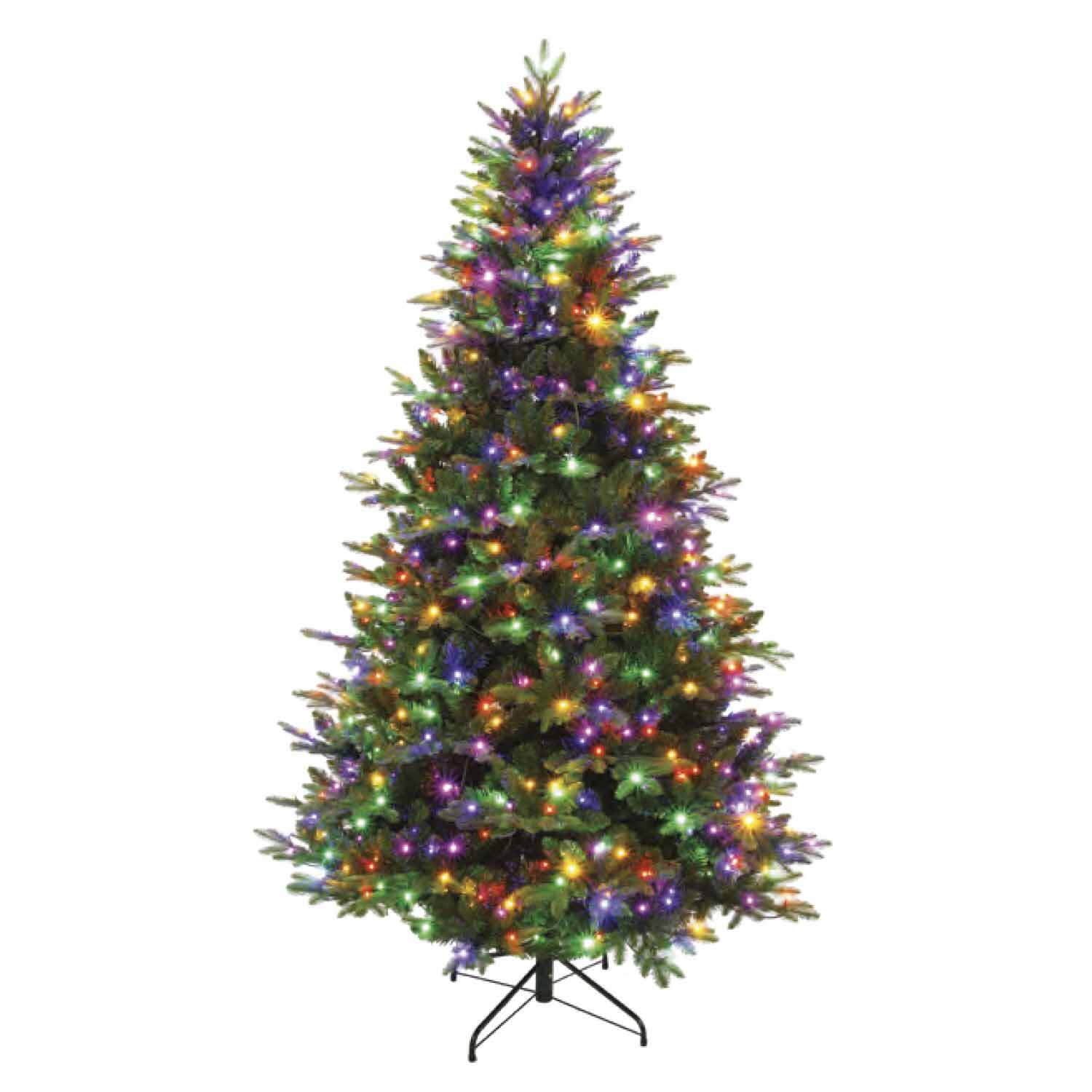 Mars LED - Albero di Natale effetto realistico con luci LED e telecomando ø142x230H, 2540 rami