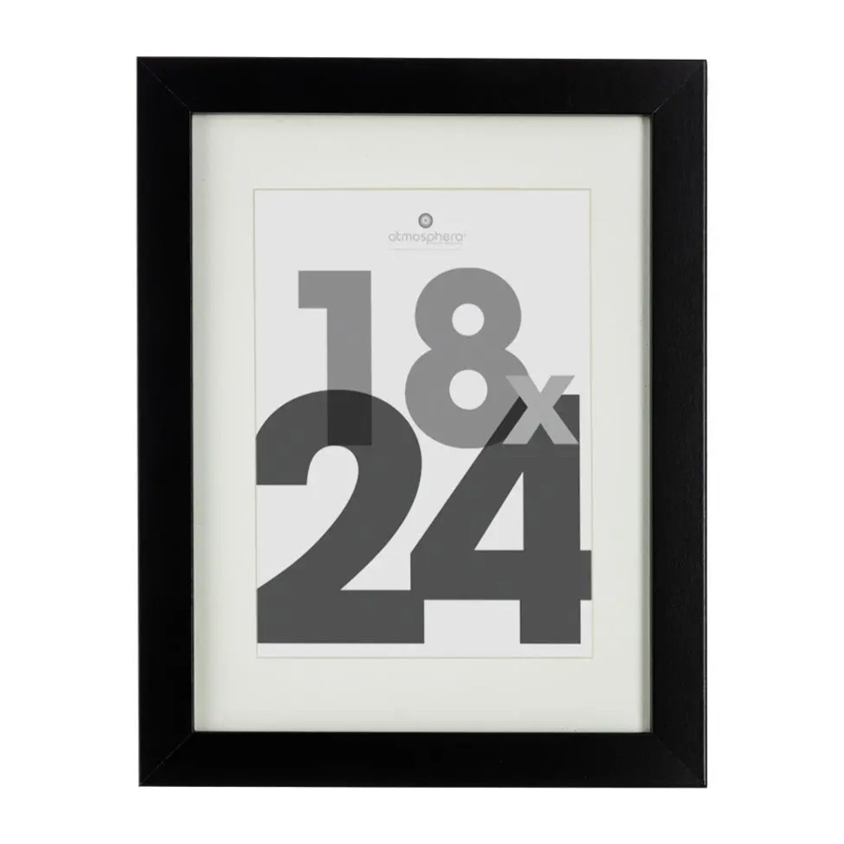 Cadre photo bois "Eva" noir 18x24cm