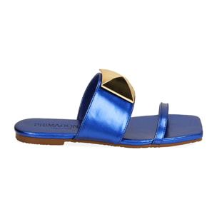 Chanclas laminadas azules