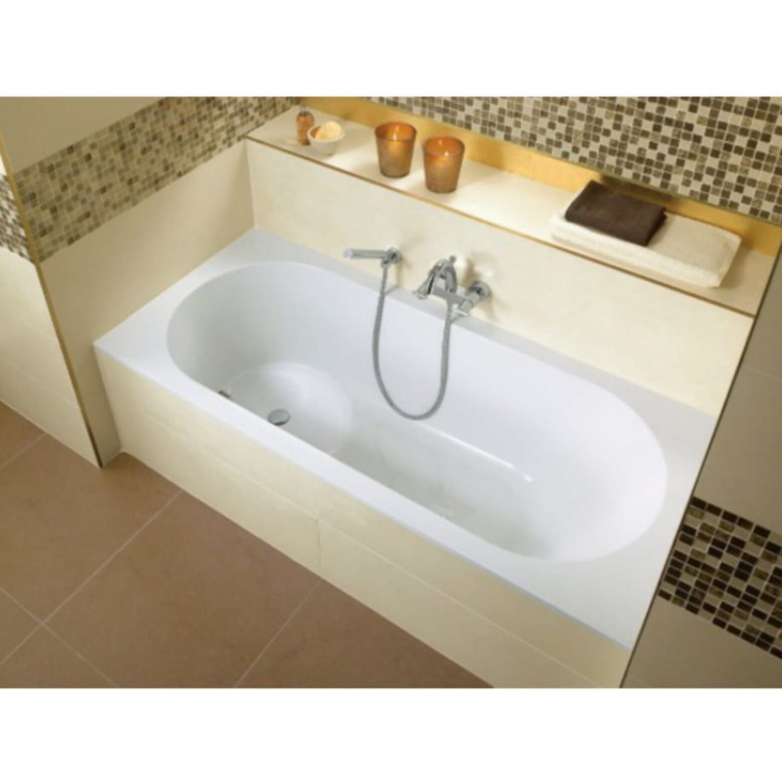 Baignoire bain douche VILLEROY ET BOCH Libra quaryl