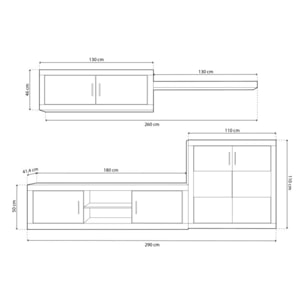 Salón Nuka V7 Cambria - Blanco