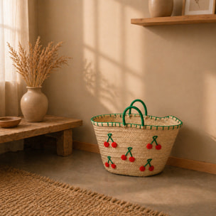 Panier cerise - Rouge