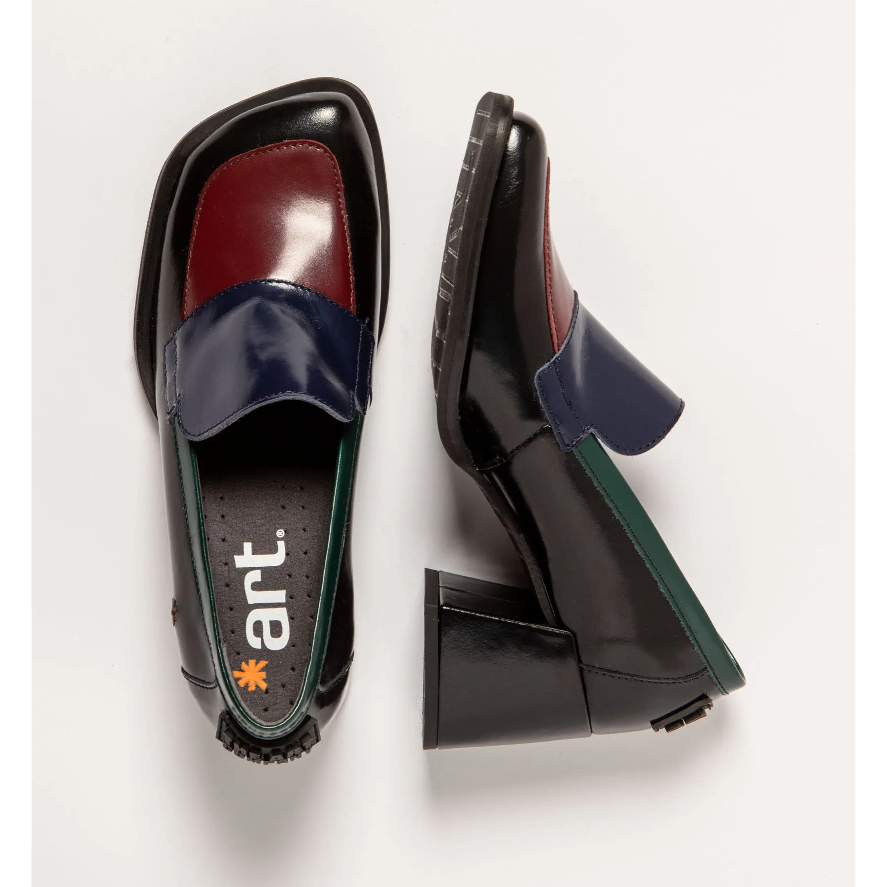 Zapatos con tacón 1705 NAPPA SHINNY MULTI-BLACK/ VERONA color Multi black