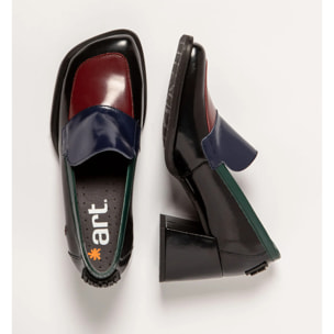 Zapatos con tacón 1705 NAPPA SHINNY MULTI-BLACK/ VERONA color Multi black