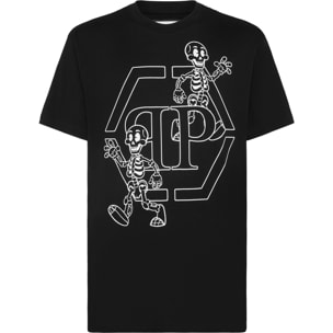 PHILIPP PLEIN T-Shirt Round Neck SKELETON
