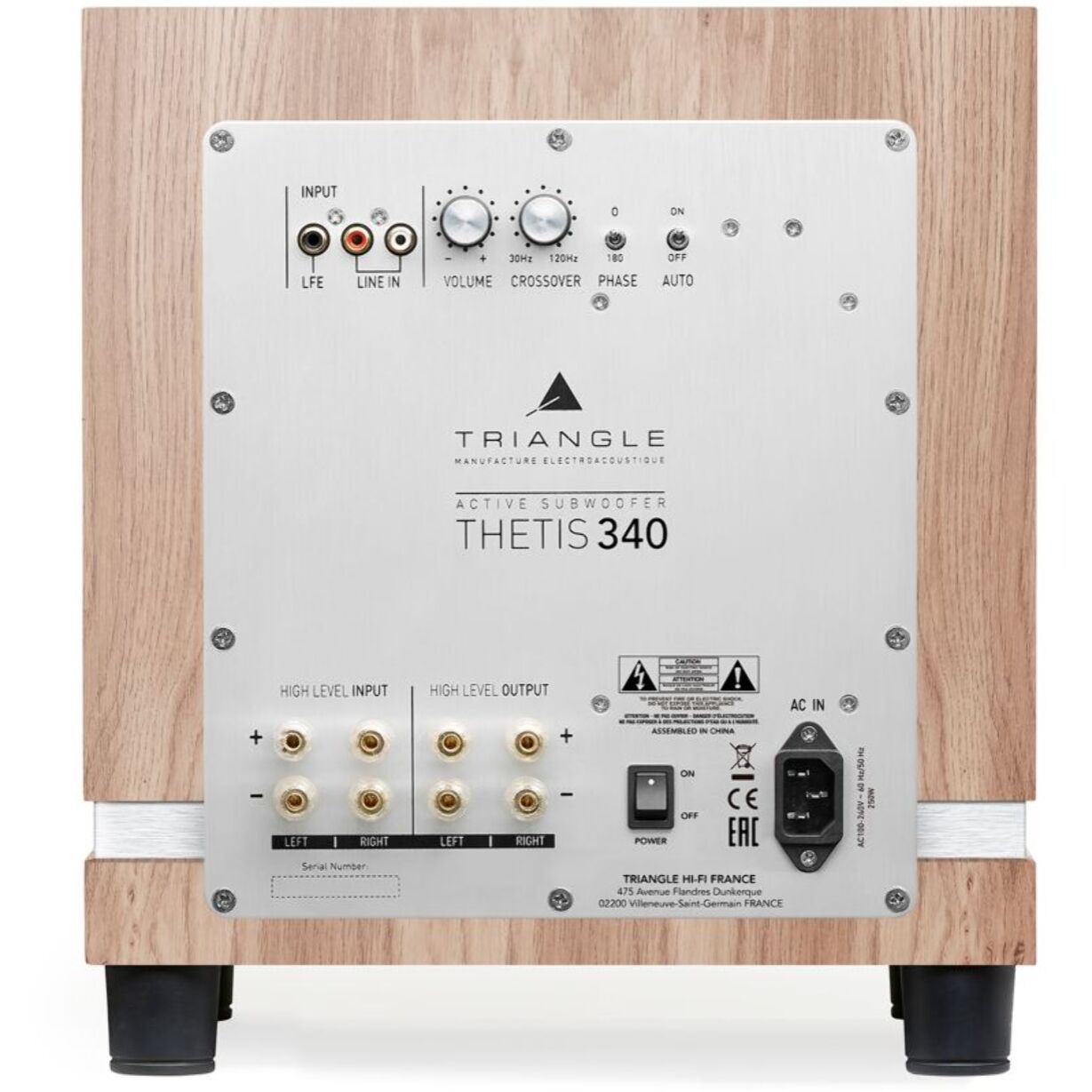 Caisson de basse TRIANGLE Thetis 340 Chene Clair