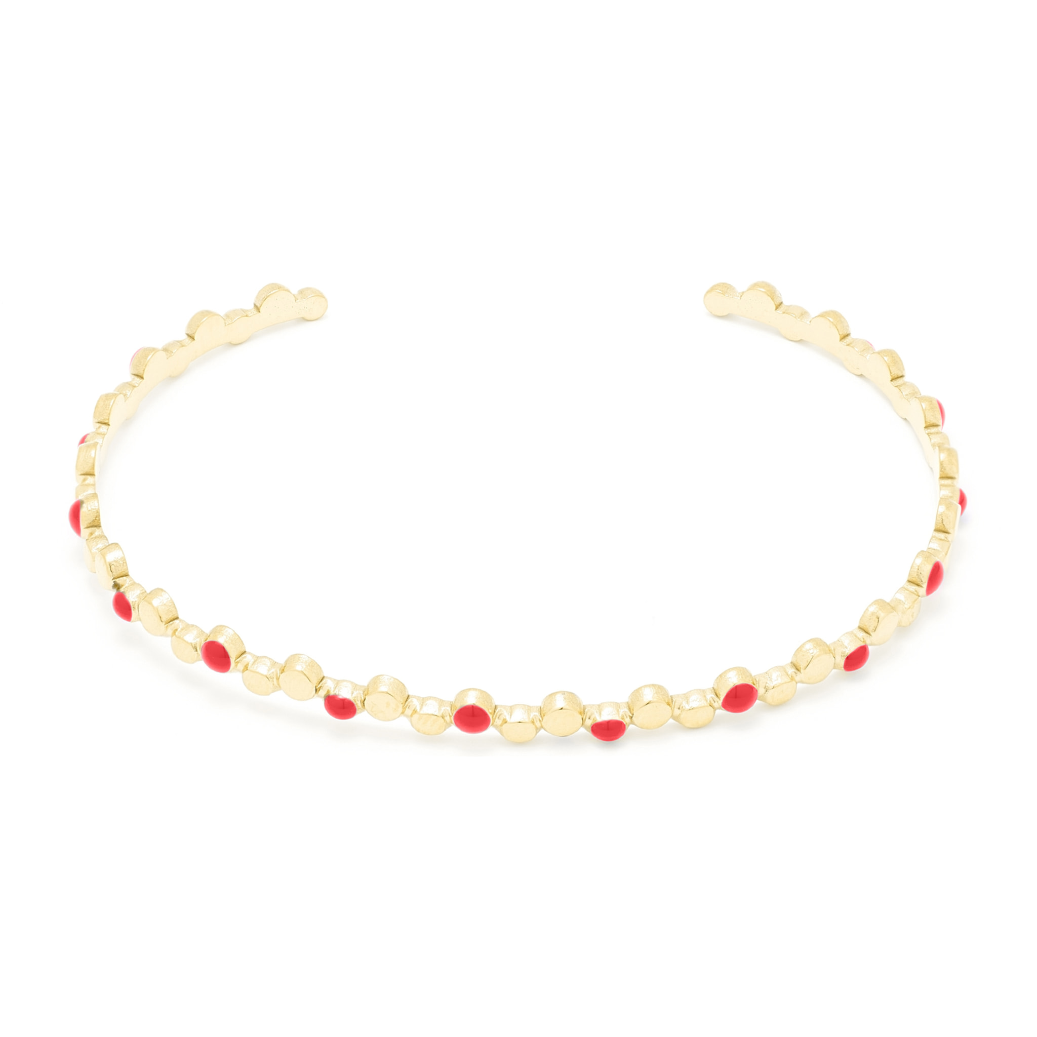 Pulsera acabada en oro amarillo de 18K