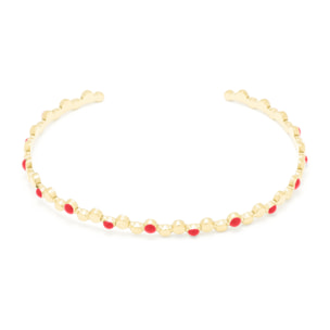 Pulsera acabada en oro amarillo de 18K