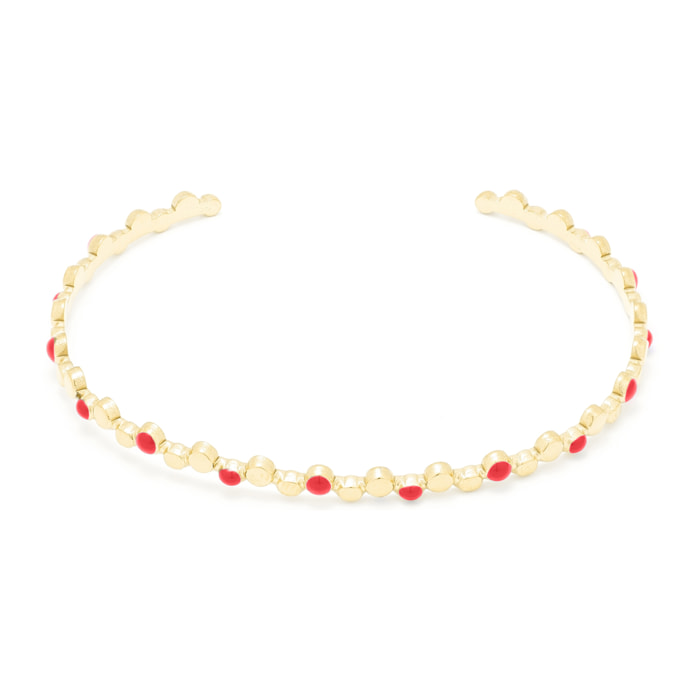 Pulsera acabada en oro amarillo de 18K