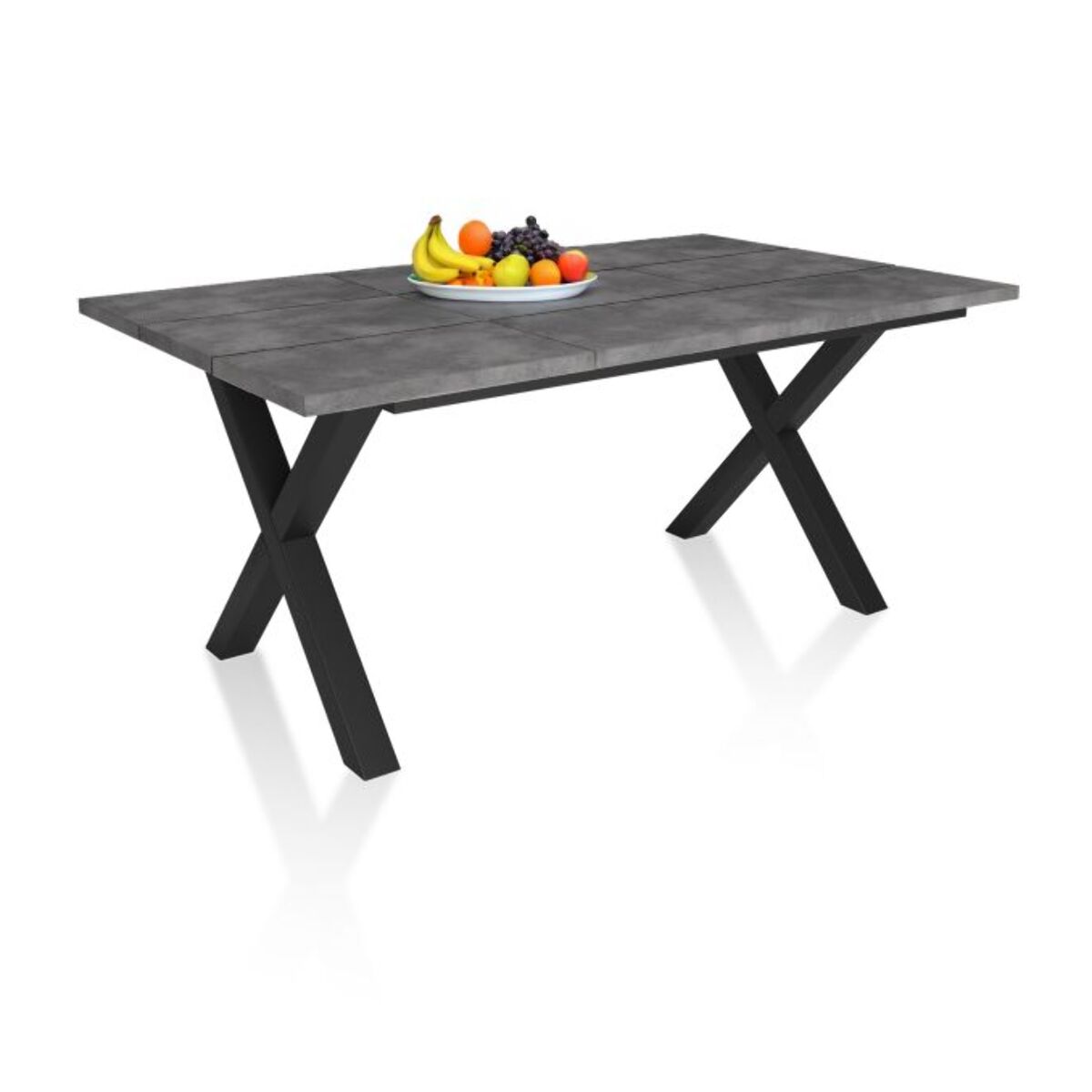 Mesa de comedor Oana 170 Cemento Negro