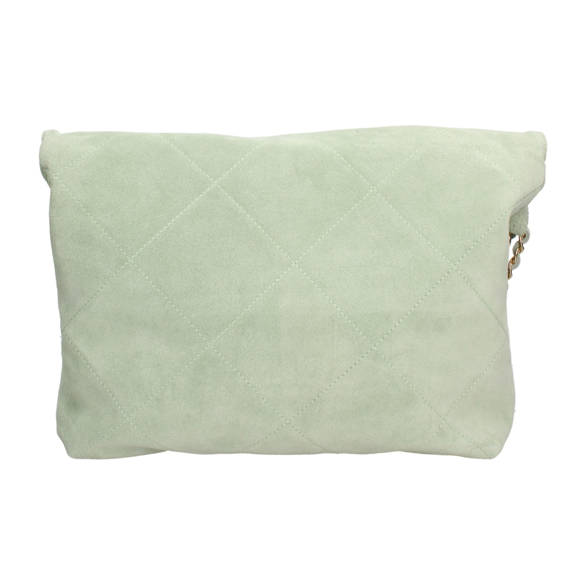 Borsa a spalla da donna Made in Italy - Modello Celeste Elite - Pelle scamosciata - 32.0 x 34.0 x 6.0 cm