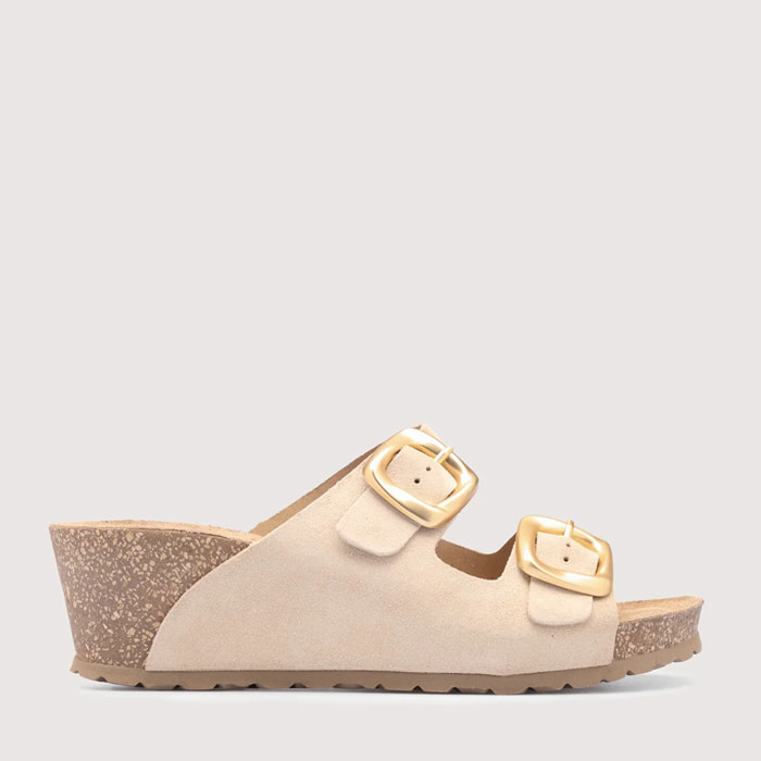 Cuña Serraje Beige - Nijar