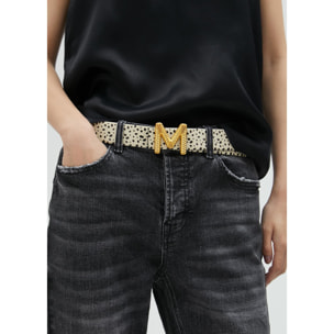 Cintura double face stampa dalmata