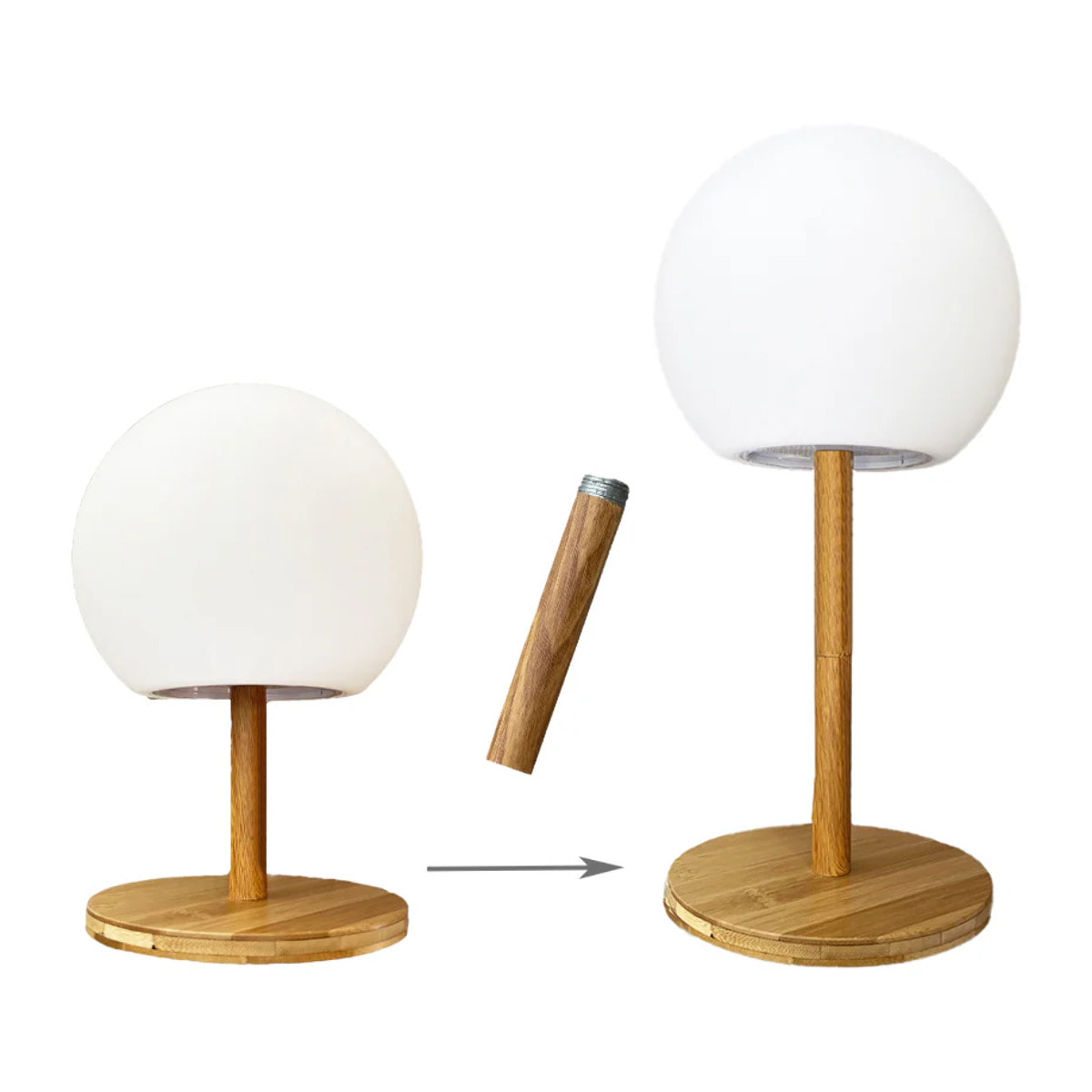 Lampe de table sans fil LUNY H28CM