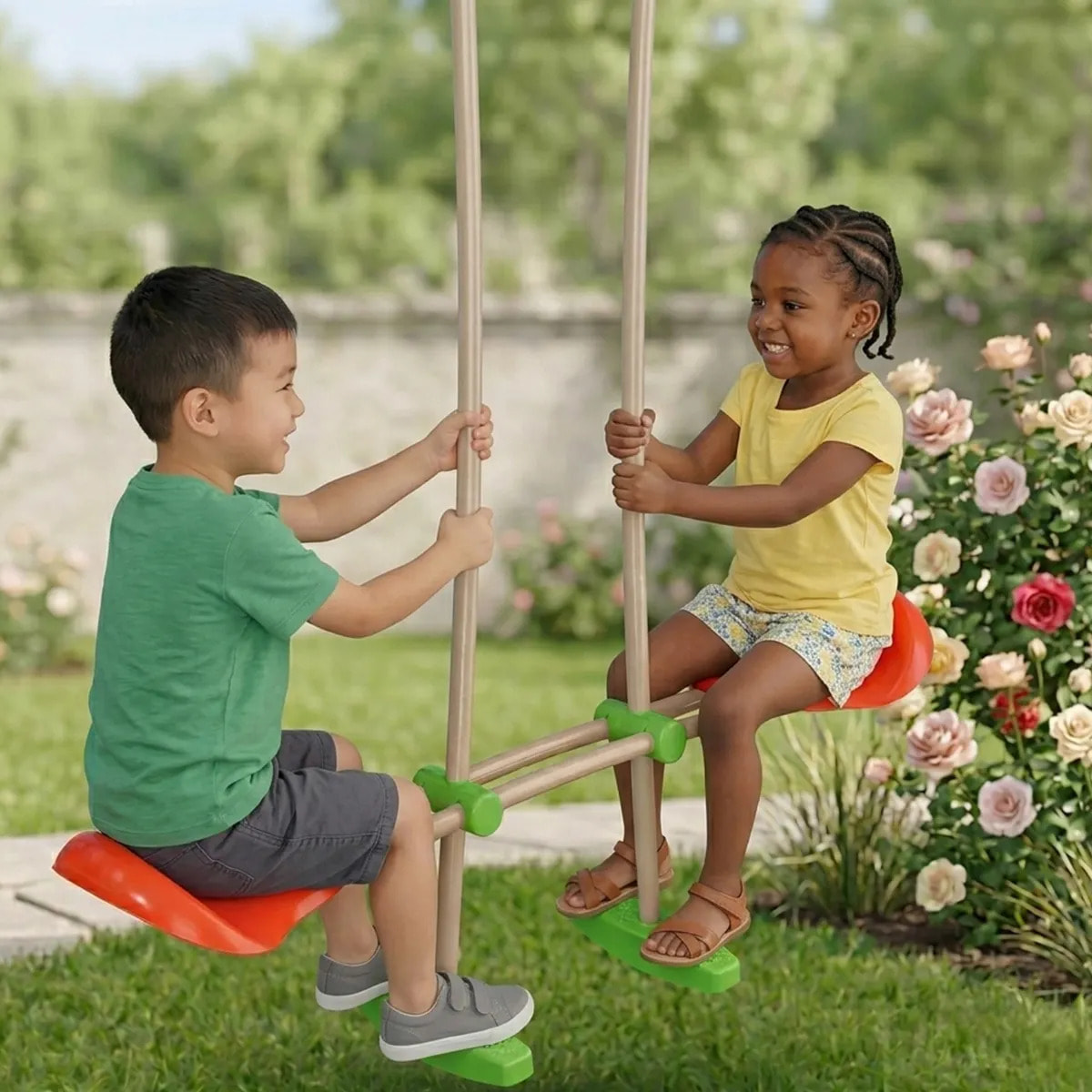 Face à face pour portiques de 2,30 m poutre bois Ø 100 mm