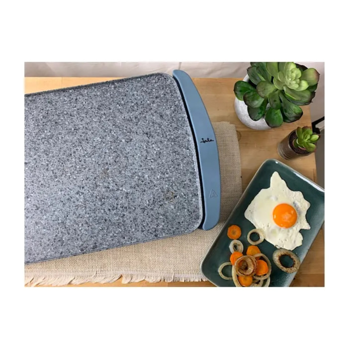Plancha de cocina eléctrica JATA GR600AM de 46 x 28 cm. Antiadherente. Resistencia patentada. Fabricada en España