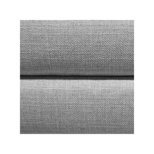 Lit 140 x 190 cm contemporain en tissu gris - LUCERNE