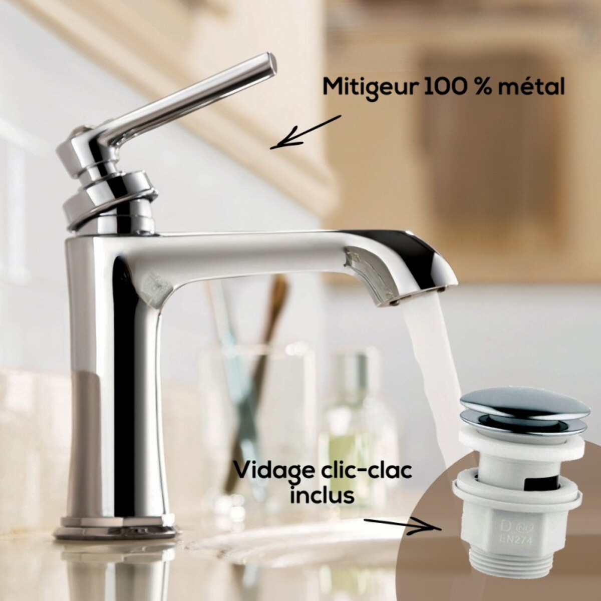 Mitigeur lavabo PAINI Lady's 100