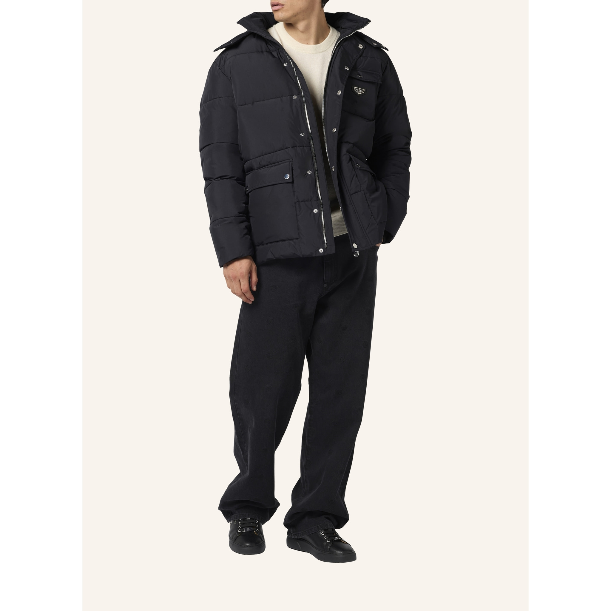 PHILIPP PLEIN Giacca in nylon GOTHIC PLEIN