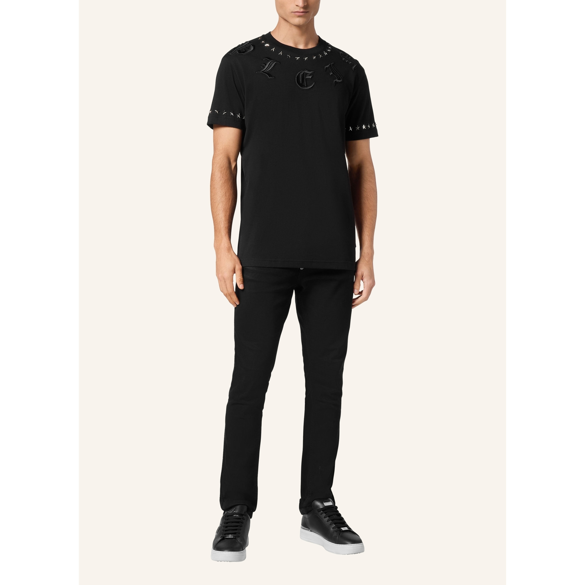 PHILIPP PLEIN T-Shirt Round Neck GOTHIC PLEIN