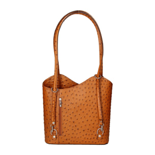 Zaino da donna in vera pelle - Modello Charlotte - 28.0 x 25.0 x 9.0 cm