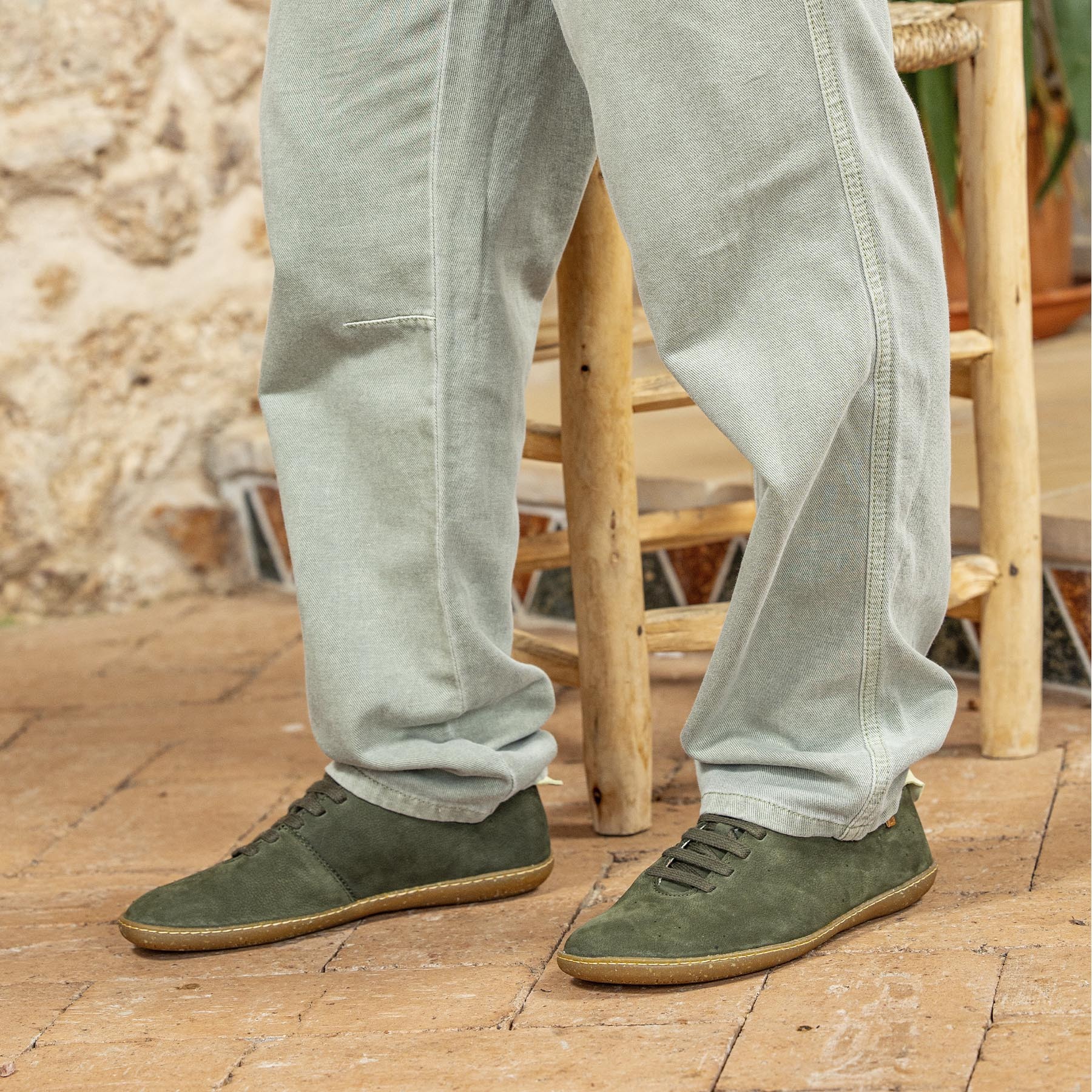 Zapatillas N296 NATURAL GRAIN OCEAN/ EL VIAJERO color Ocean