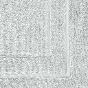 Tapis de bain pur coton 900 g/m² uni gris Elea nuage