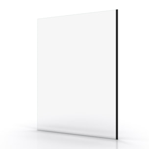Paroi de Douche 140x200cm - Verre Trempé Transparent 8mm - Profilé Noir - FREEDOM 2 BLACK