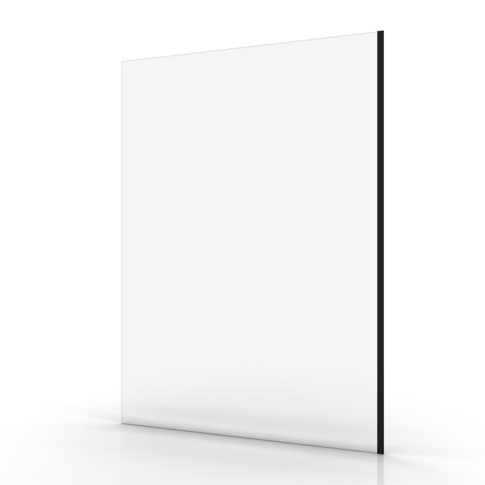 Paroi de Douche 140x200cm - Verre Trempé Transparent 8mm - Profilé Noir - FREEDOM 2 BLACK