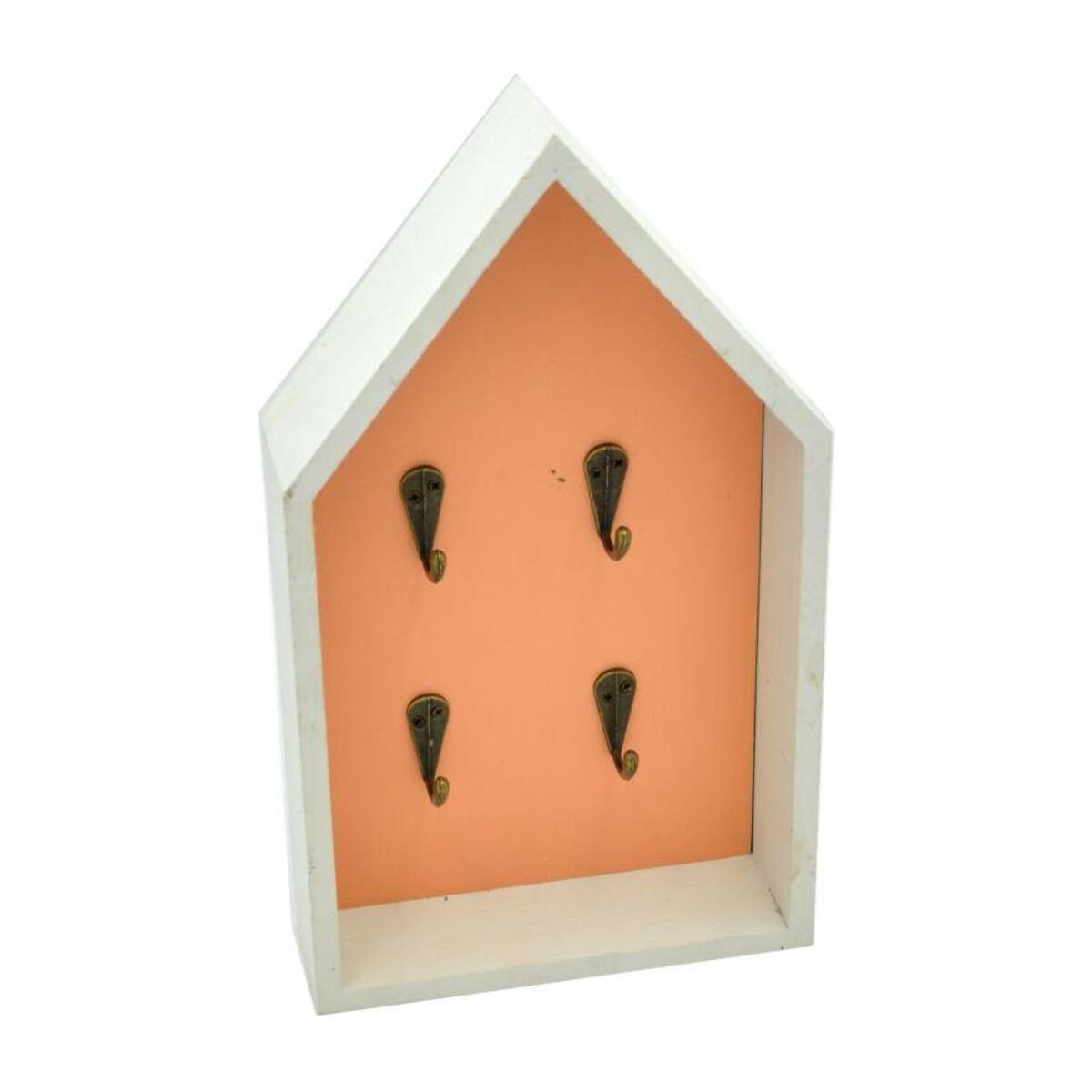 Portachiavi in legno casetta domus 4 posti cm16,3x5h28,6