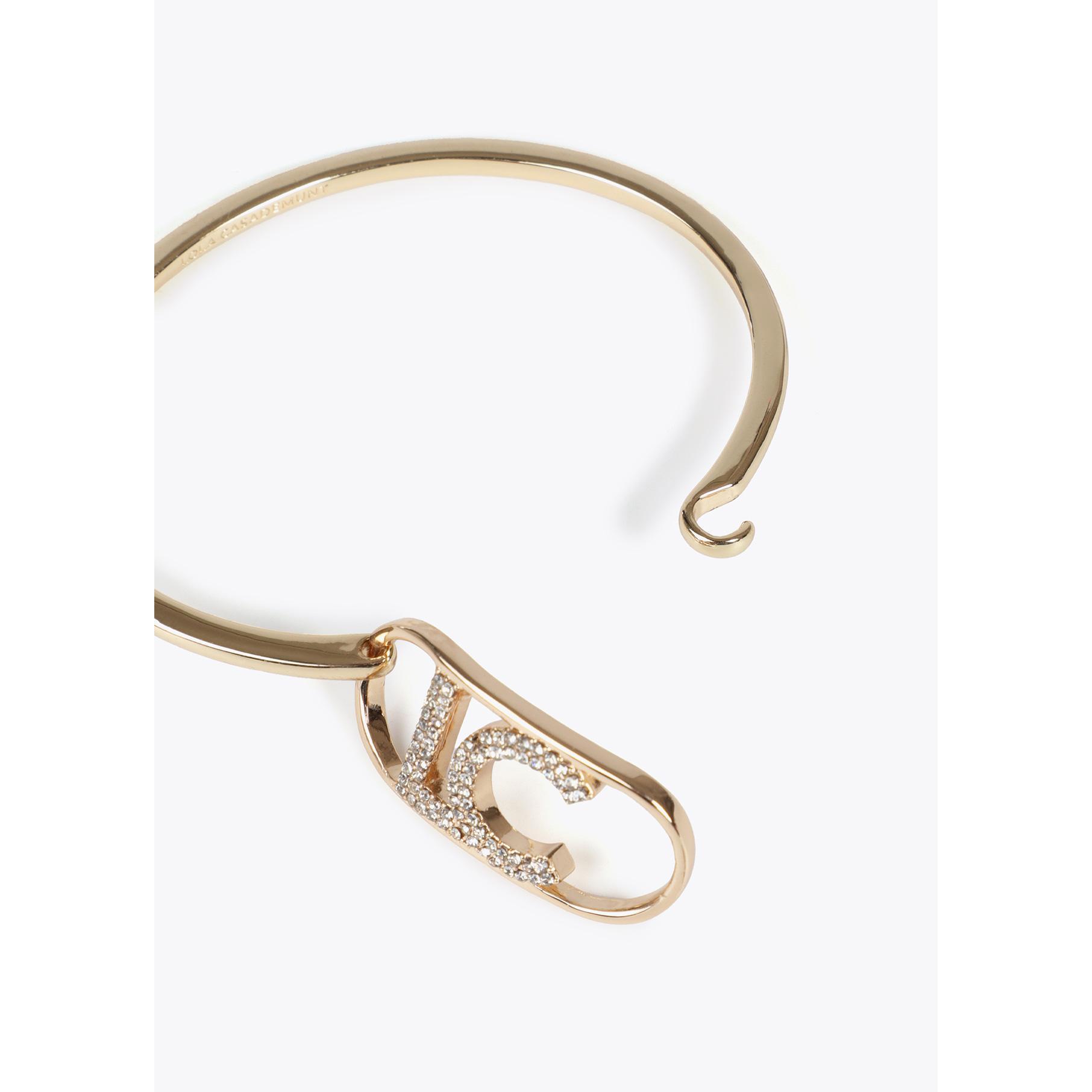 Bracciale Sottile Rigido Logo Ovale