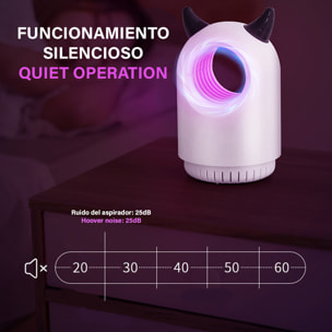 Trappola per zanzare elettrica JX-688, con luce LED da 365nm, aspiratore silenzioso e serbatoio.