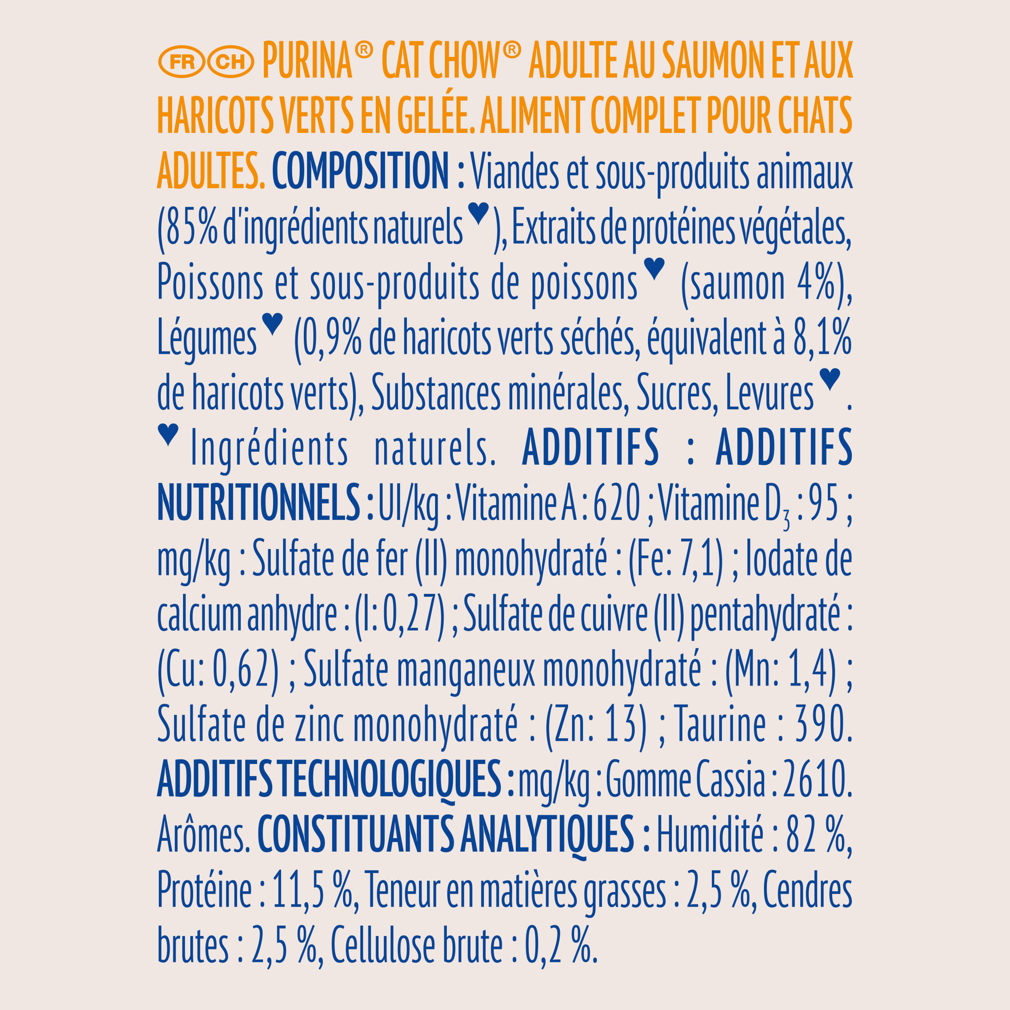 CAT CHOW Adult Saumon 10x85g - Lot de 4