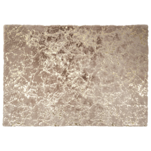 Tapis Imit Fourrure Imp Dore Taupe 120x170cm