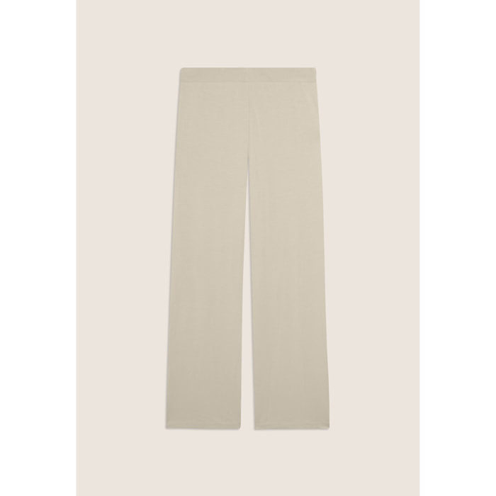 Pantaloni Sportivi con gamba Wide Leg e strass