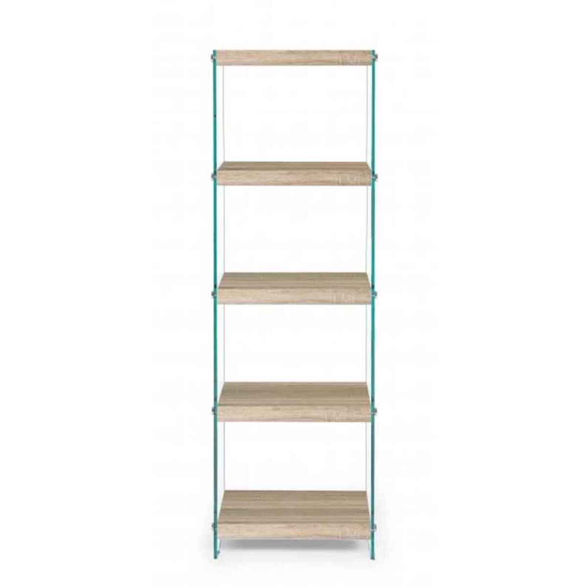 LIBRERIA KENYA in Vetro e MDF 40x30x131 cm