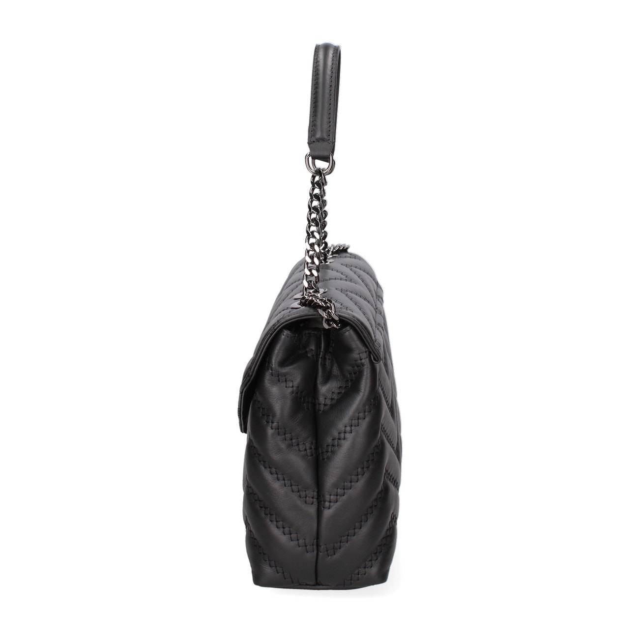 Borsa a spalla donna Made in Italy - Modello Silvana Plus - Vera pelle - 24.0 x 15.5 x 7.0 cm