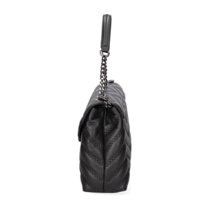 Borsa a spalla donna Made in Italy - Modello Silvana Plus - Vera pelle - 24.0 x 15.5 x 7.0 cm