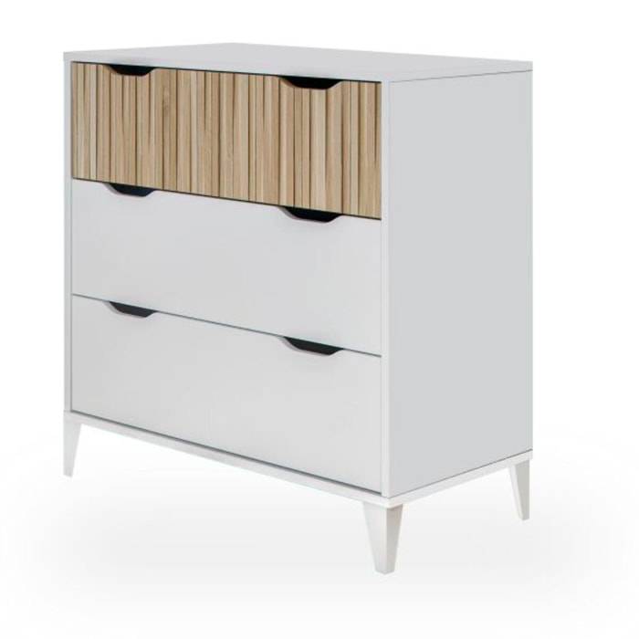 Cómoda Nitza On Blanco Artik (Blanco Mate) - Natur