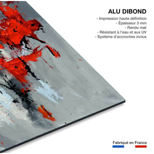 Tableau abstrait moderne coquelicots Tableau alu Dibond