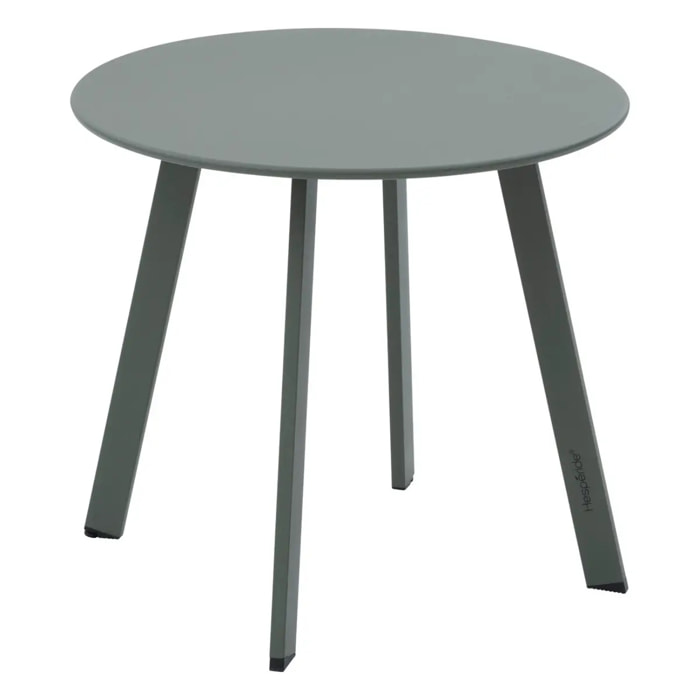 Table d'appoint de jardin ronde "Saona" vert laurier 50 x 45cm en acier