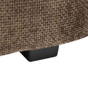 Canapé fixe Palma 3 places 212x97cm marron tonka