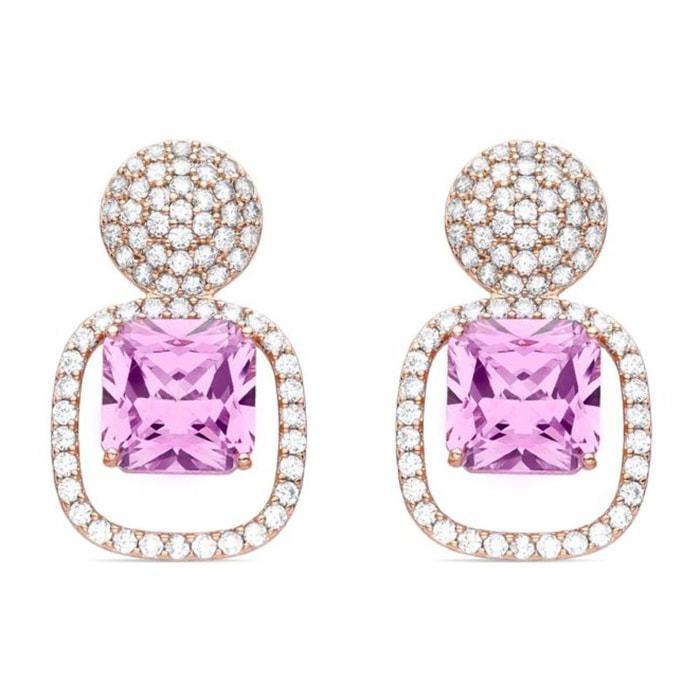 Pendientes Lux by Lux acabados oro rosa 18k