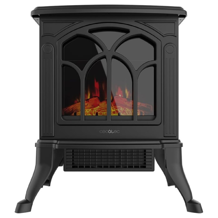 Chimenea Eléctrica de Pie ReadyWarm 1500 Flames. 1500 W, 2 Niveles de Potencia,